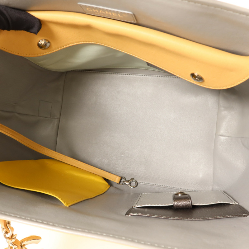CHANEL 牛皮皮革2 Way Shoulder Bag銀扣手挽肩背兩用袋-4