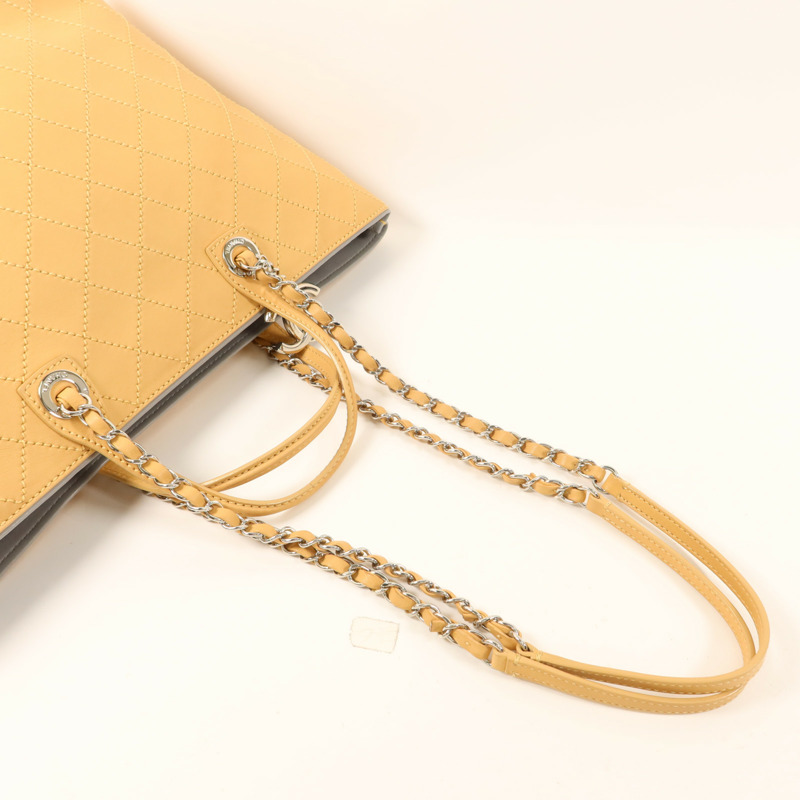 CHANEL 牛皮皮革2 Way Shoulder Bag銀扣手挽肩背兩用袋-7