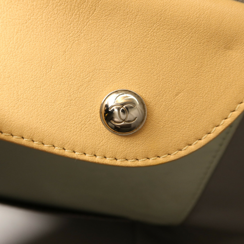 CHANEL 牛皮皮革2 Way Shoulder Bag銀扣手挽肩背兩用袋-9