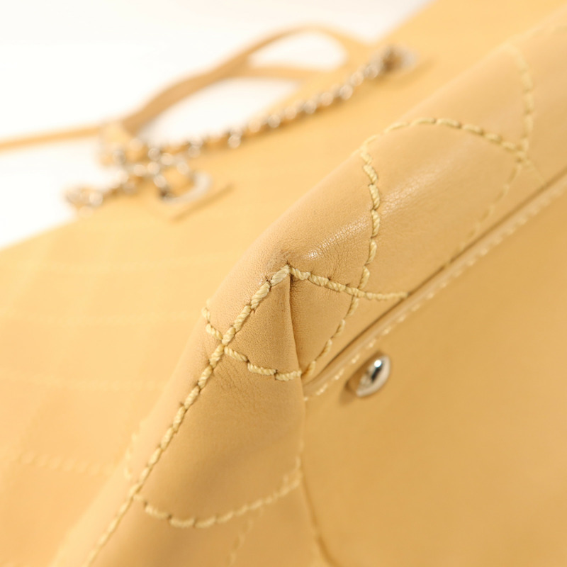 CHANEL 牛皮皮革2 Way Shoulder Bag銀扣手挽肩背兩用袋-13