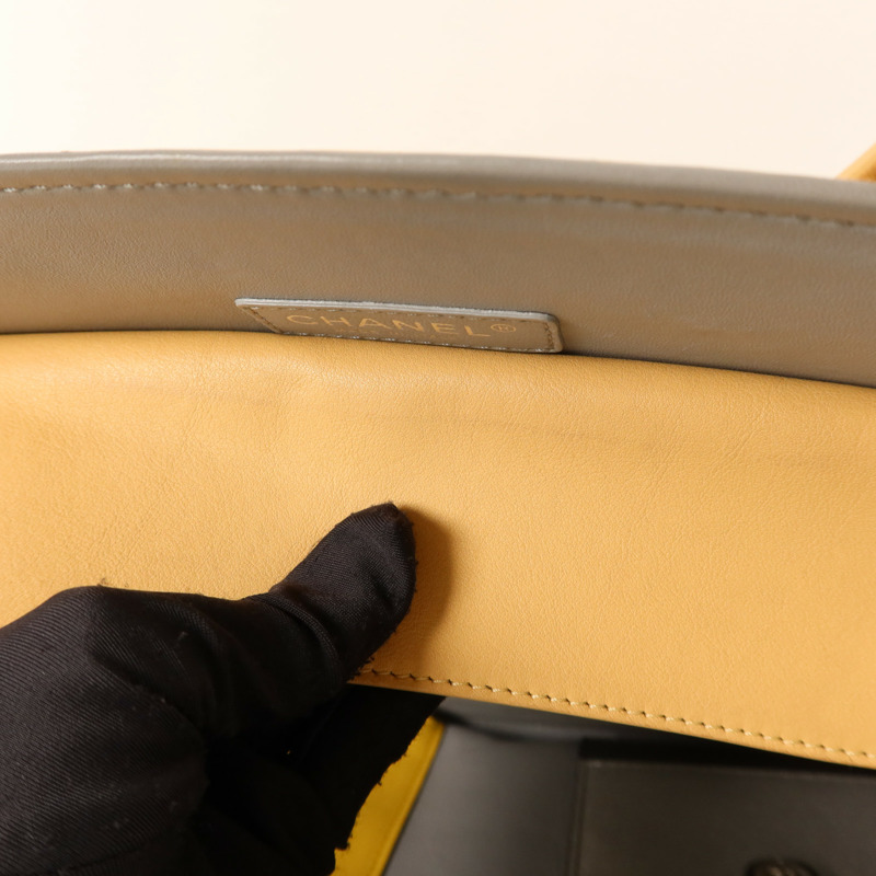 CHANEL 牛皮皮革2 Way Shoulder Bag銀扣手挽肩背兩用袋-18