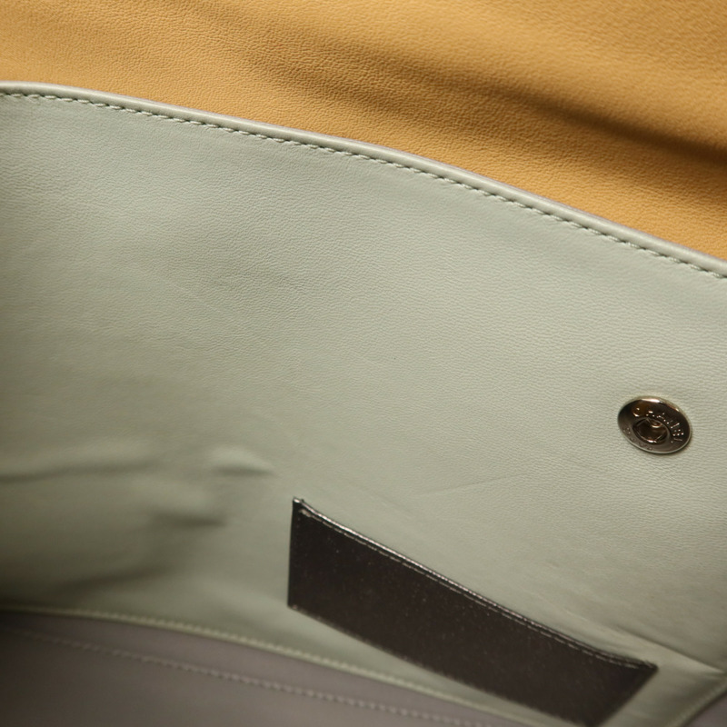 CHANEL 牛皮皮革2 Way Shoulder Bag銀扣手挽肩背兩用袋-19