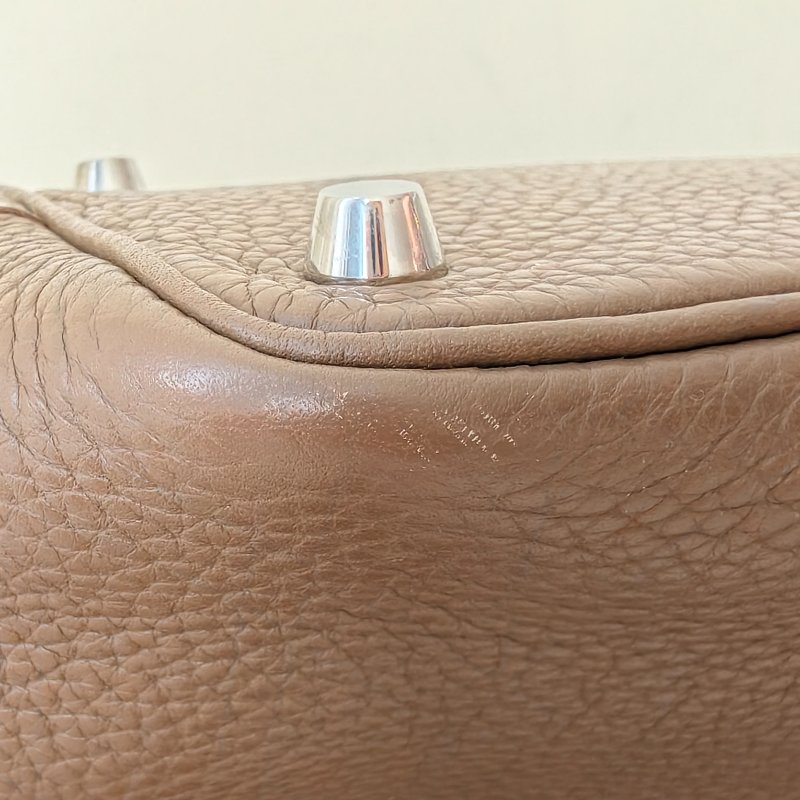 hermes款菜籃子18 celemence 牛皮大象灰 框q 尺寸18*18*13cm 年份:2013年 98新 一把鎖 一把鑰匙-19