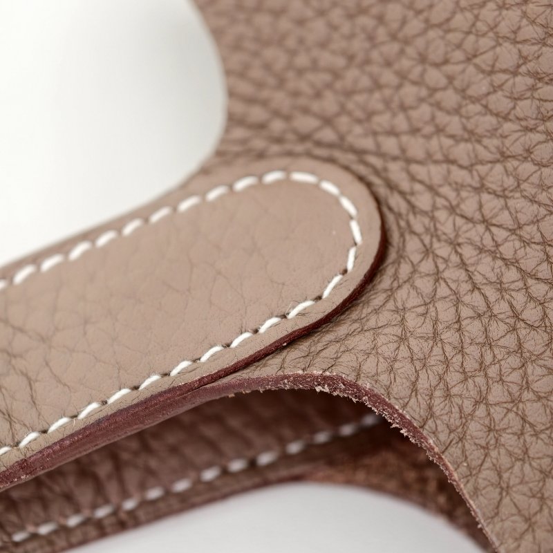 hermes款菜籃子18 celemence 牛皮大象灰 框q 尺寸18*18*13cm 年份:2013年 98新 一把鎖 一把鑰匙-20