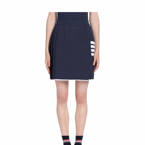 Thom Browne 女士 條紋褶皺迷你裹身裙IT-40 IT-42碼