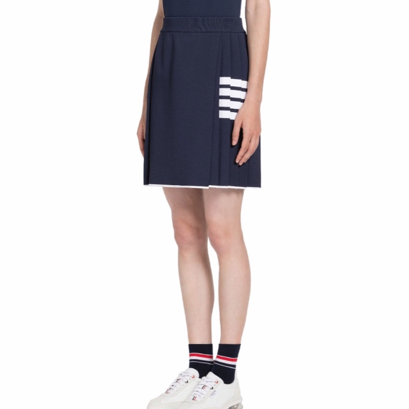 Thom Browne 女士 條紋褶皺迷你裹身裙IT-40 IT-42碼-2