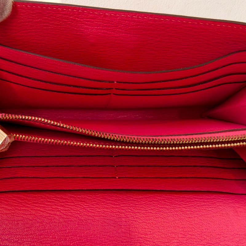 愛馬仕/Hermes kelly Togo 牛皮長款錢包 X刻 玫紅色 20*11.5*1.5cm 2016年 98新-11