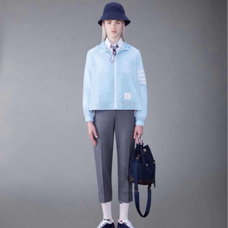 Thom Browne 女士 四條紋裝飾夾克IT-36 IT-38 IT-40 IT-42碼-4