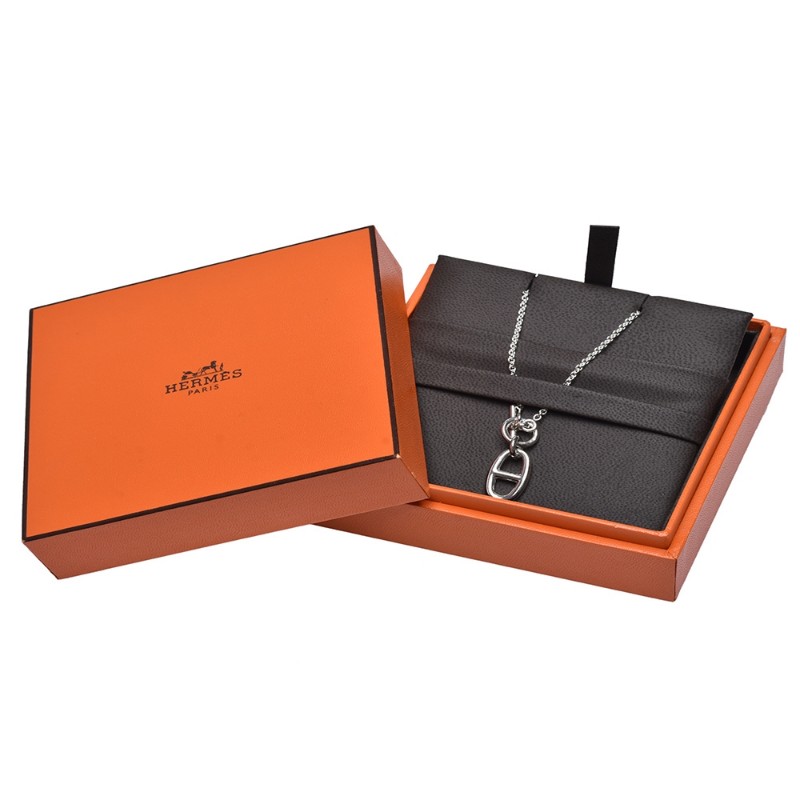 🔥全新💯 愛馬仕純銀豬鼻子項鍊 Chaine d'Ancre墜飾-2