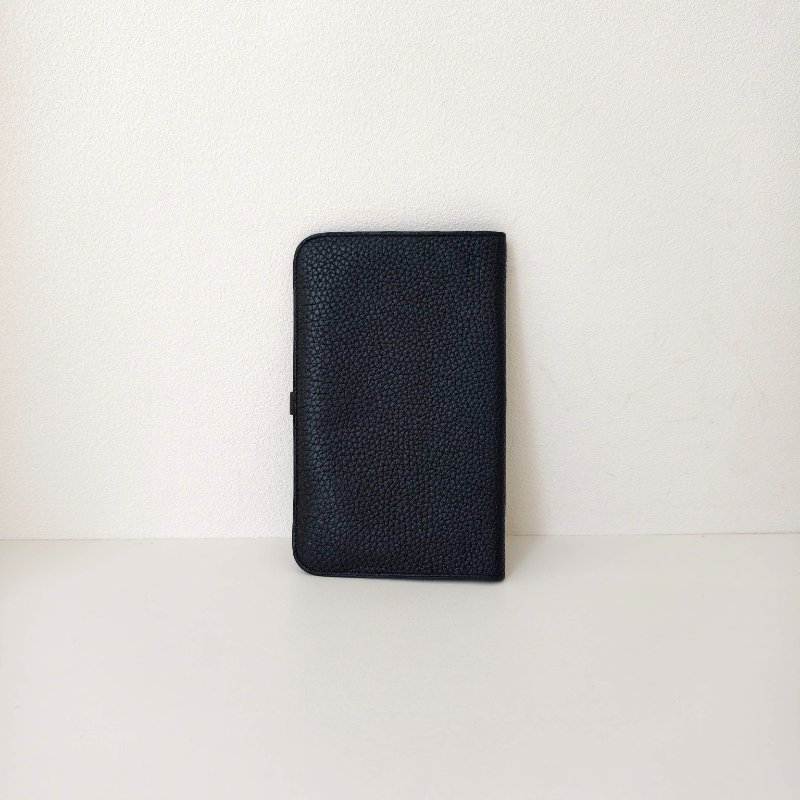 Hermes 愛馬仕celemence 牛皮黑色錢包 框M 長20cm 2009年 97新-1