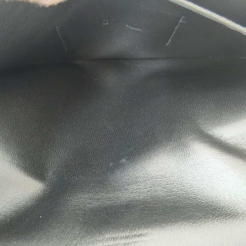 Hermes 愛馬仕celemence 牛皮黑色錢包 框M 長20cm 2009年 97新-2