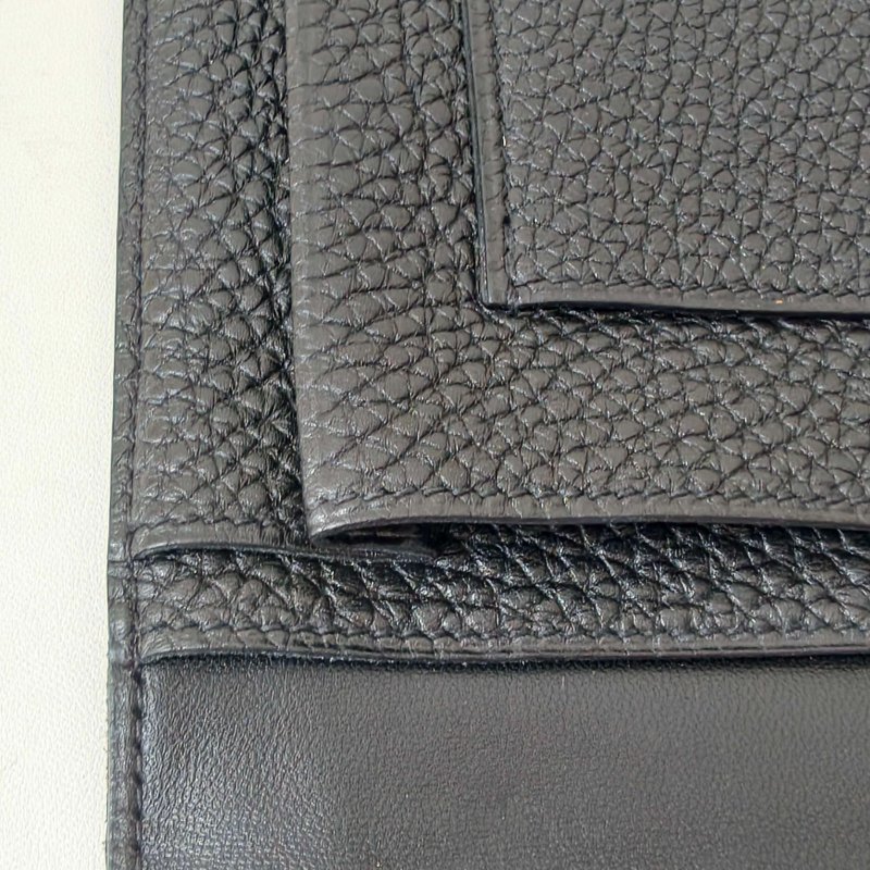 Hermes 愛馬仕celemence 牛皮黑色錢包 框M 長20cm 2009年 97新-12