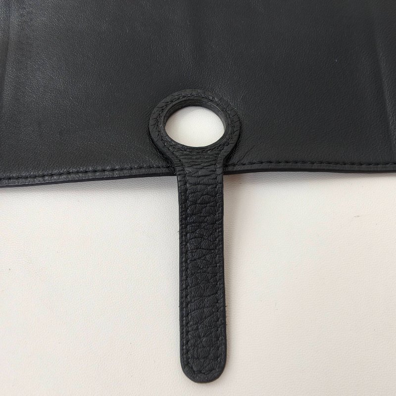 Hermes 愛馬仕celemence 牛皮黑色錢包 框M 長20cm 2009年 97新-14