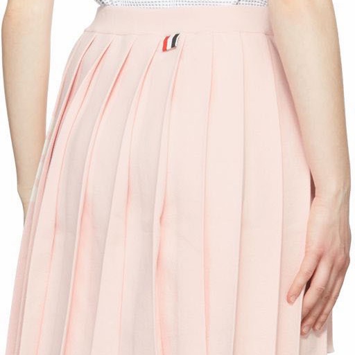 Thom Browne 女士 徽標百褶半身裙IT-36 IT-40碼-4