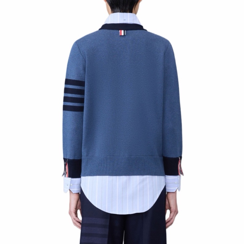 Thom Browne 女士 對比邊飾開衫IT-36 IT-38碼-1