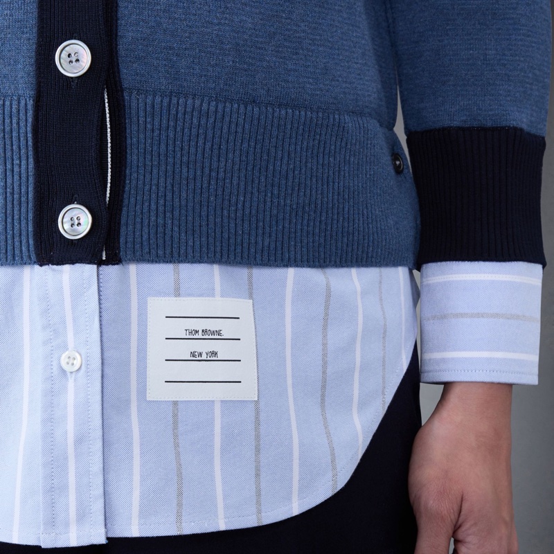 Thom Browne 女士 對比邊飾開衫IT-36 IT-38碼-5