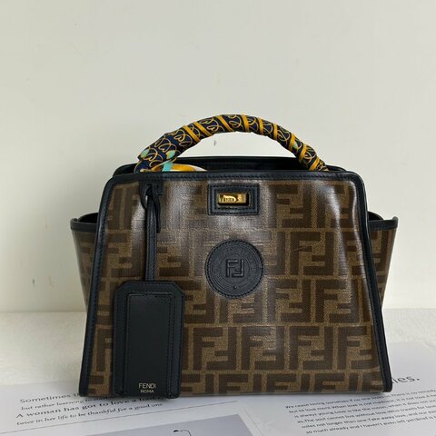 FENDI Peekaboo defender手提包 - mini