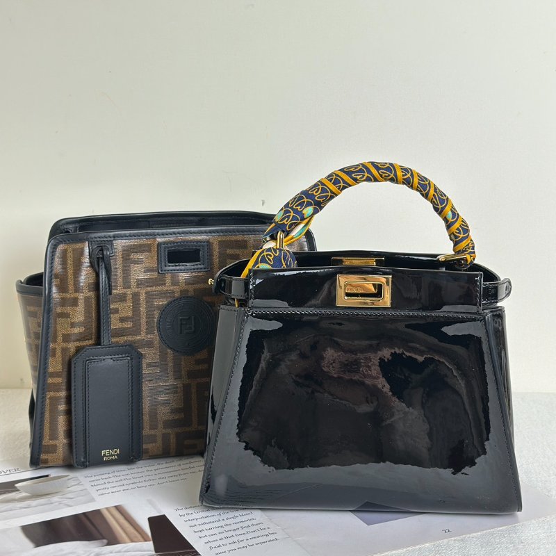 FENDI Peekaboo defender手提包 - mini-10