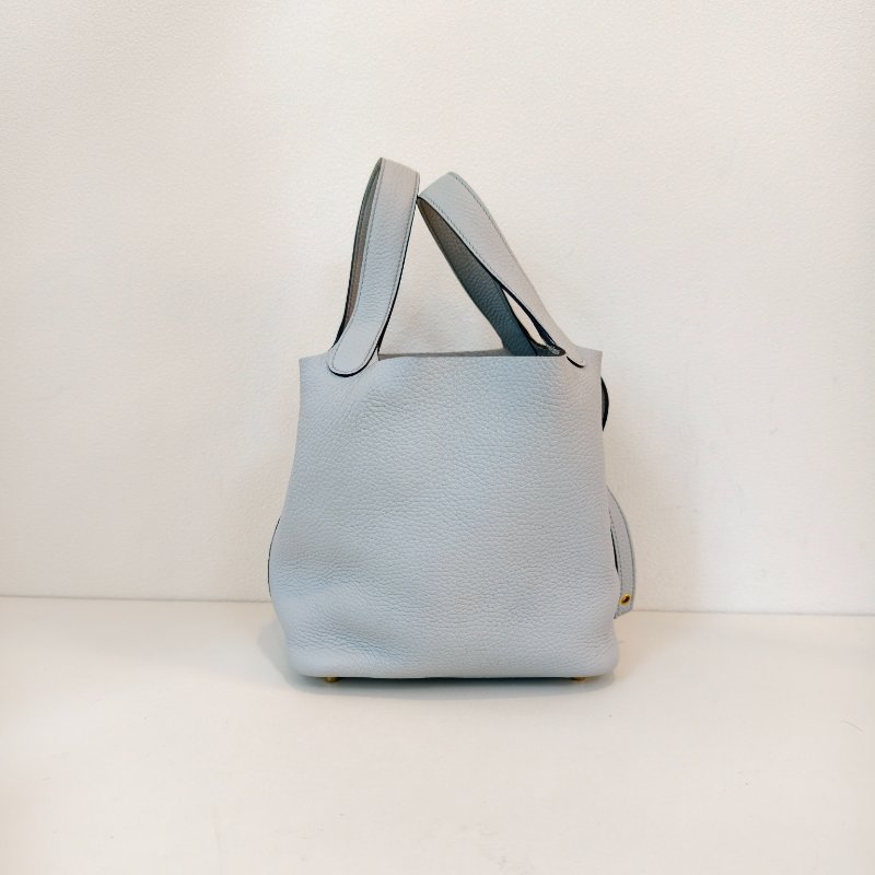 Hermes 愛馬仕 菜籃子picotin 18 菜籃子 聖杯藍 Z刻 2021年 一把鎖頭一把鑰匙-4