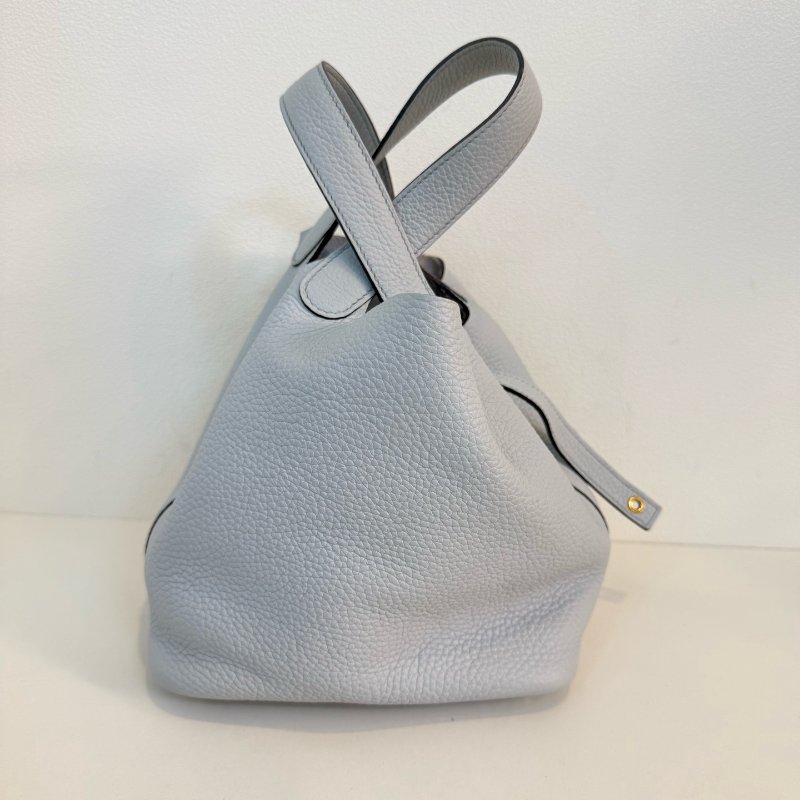 Hermes 愛馬仕 菜籃子picotin 18 菜籃子 聖杯藍 Z刻 2021年 一把鎖頭一把鑰匙-10