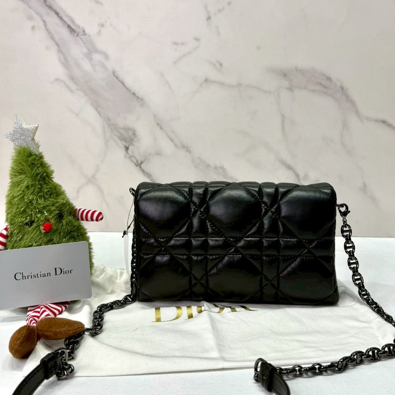 DIOR 全新CARO藤格紋迷你斜背包-1