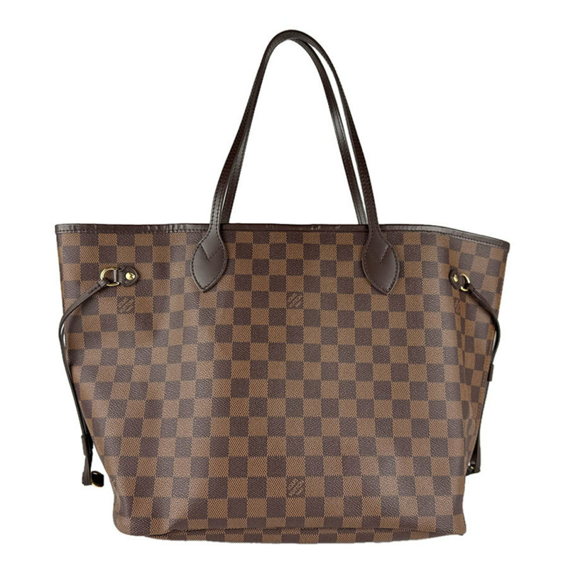 路易威登 Damier Neverfull MM 手提包,Ebene 帆布材質,男女款,N40599,免運費,Z8796-0
