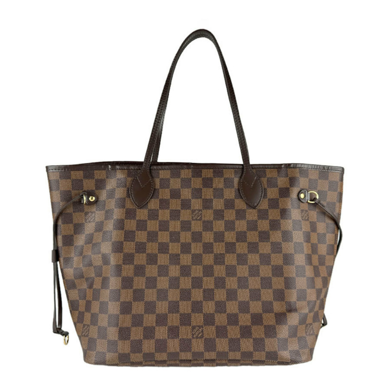 路易威登 Damier Neverfull MM 手提包,Ebene 帆布材質,男女款,N40599,免運費,Z8796-2