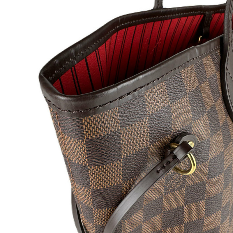 路易威登 Damier Neverfull MM 手提包,Ebene 帆布材質,男女款,N40599,免運費,Z8796-5