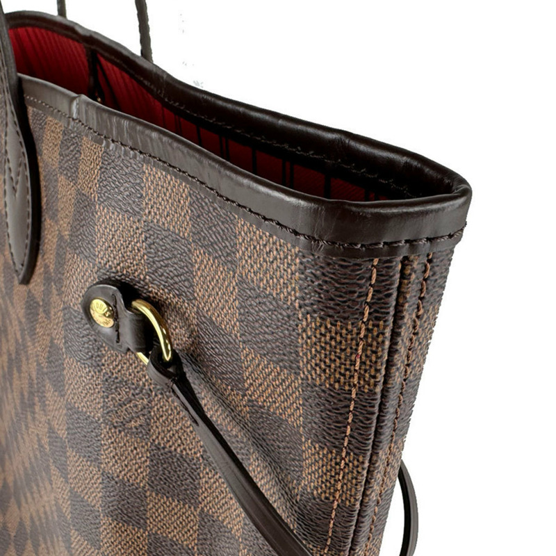 路易威登 Damier Neverfull MM 手提包,Ebene 帆布材質,男女款,N40599,免運費,Z8796-6