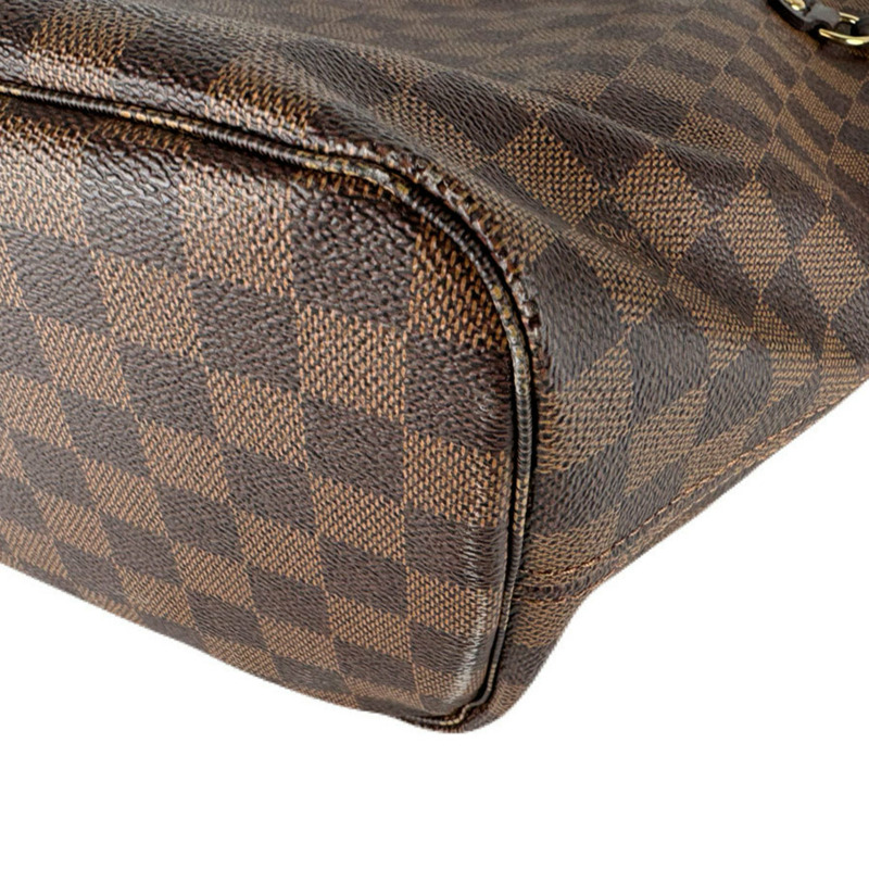 路易威登 Damier Neverfull MM 手提包,Ebene 帆布材質,男女款,N40599,免運費,Z8796-8