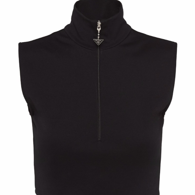 Prada 女士 拉鍊高領背心IT-38-0