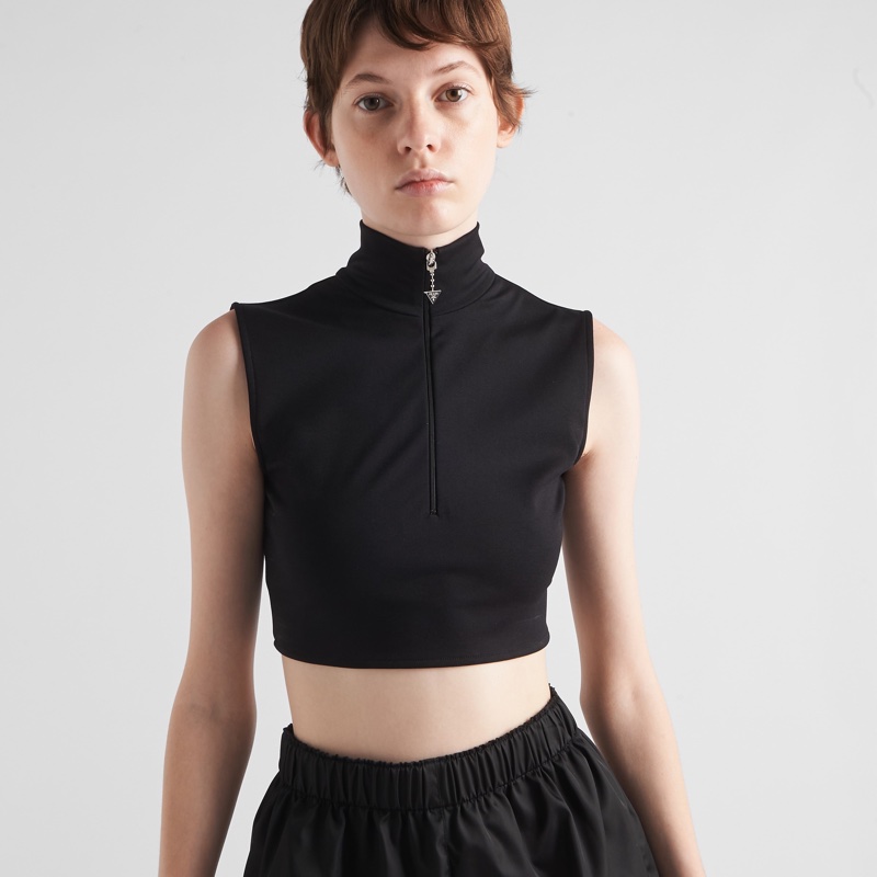 Prada 女士 拉鍊高領背心IT-38-1