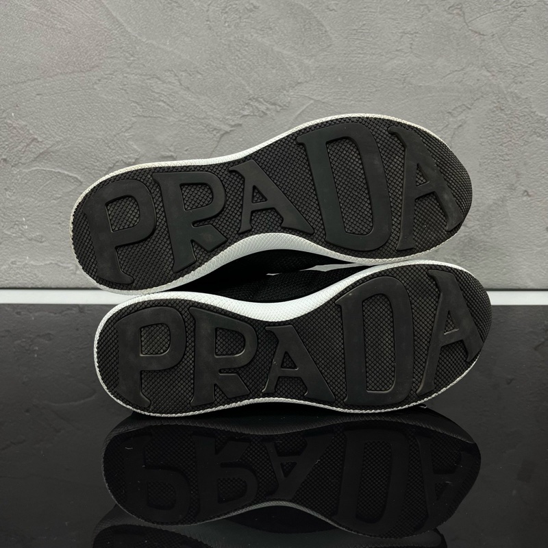 99新 PRADA 普拉達 尼龍厚底休閒鞋/尺碼 36碼 無附件-5