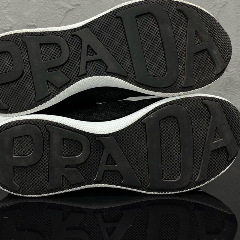 99新 PRADA 普拉達 尼龍厚底休閒鞋/尺碼 36碼 無附件-7