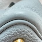 Hermes愛馬仕 picotin 菜籃子 18寸 togo 牛皮聖杯藍 金扣 Z刻2021年-14