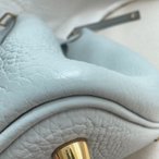 Hermes愛馬仕 picotin 菜籃子 18寸 togo 牛皮聖杯藍 金扣 Z刻2021年-16