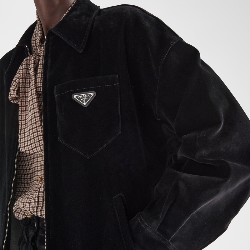 Prada 女士 拉鍊長袖牛仔外套IT-38-1