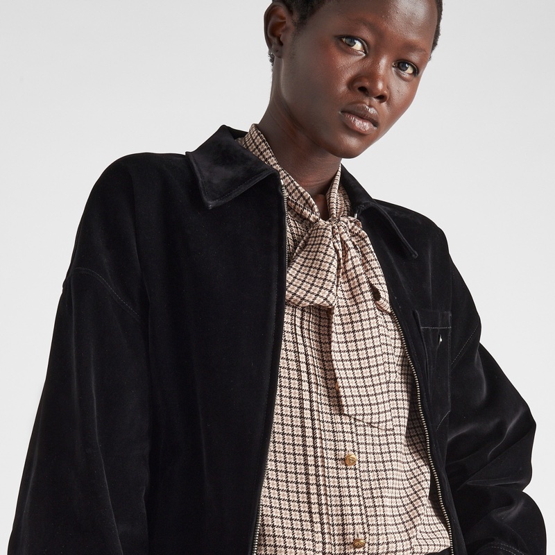 Prada 女士 拉鍊長袖牛仔外套IT-38-2