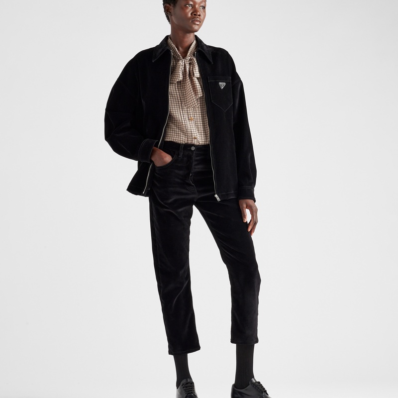 Prada 女士 拉鍊長袖牛仔外套IT-38-3