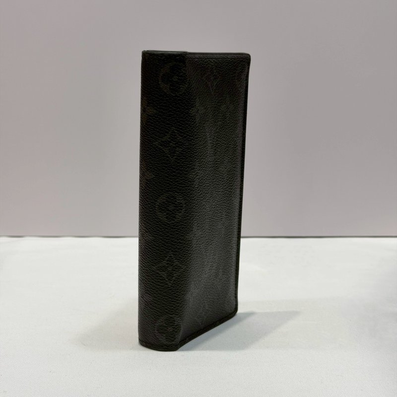 LV BRAZZA 黑花對開長夾-3