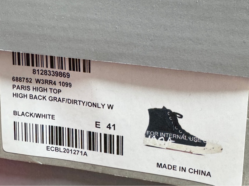 Balenciaga巴黎世家 Paris High Top Graffiti 棉質 高幫系帶 時尚板鞋 男款 黑色 做舊-3