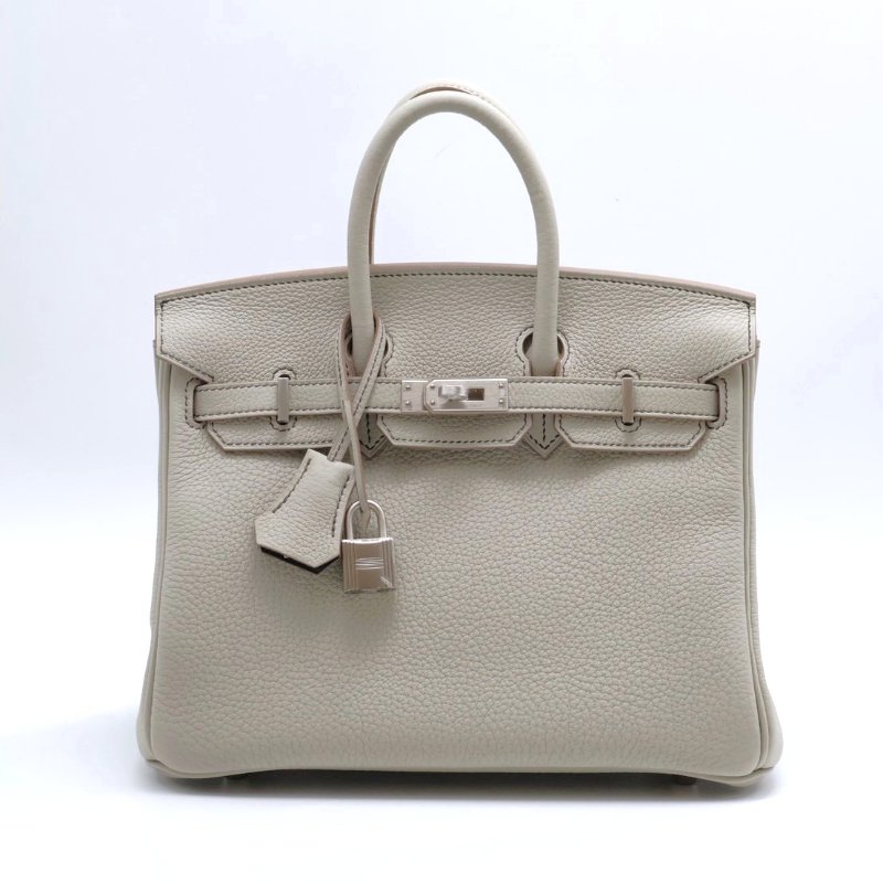 HERMES Birkin 25 - 珍珠灰拚黑-0