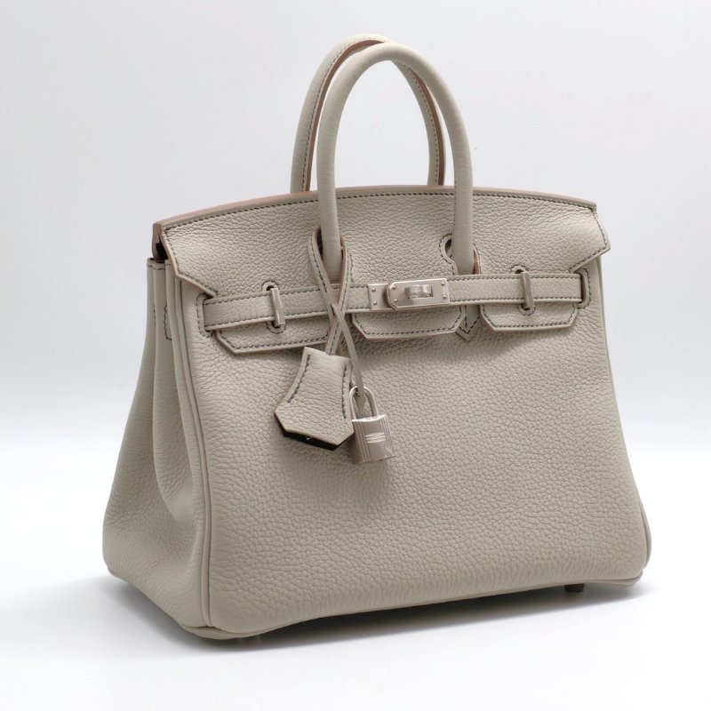 HERMES Birkin 25 - 珍珠灰拚黑-1