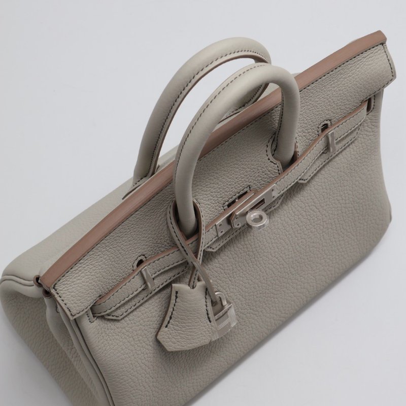 HERMES Birkin 25 - 珍珠灰拚黑-5