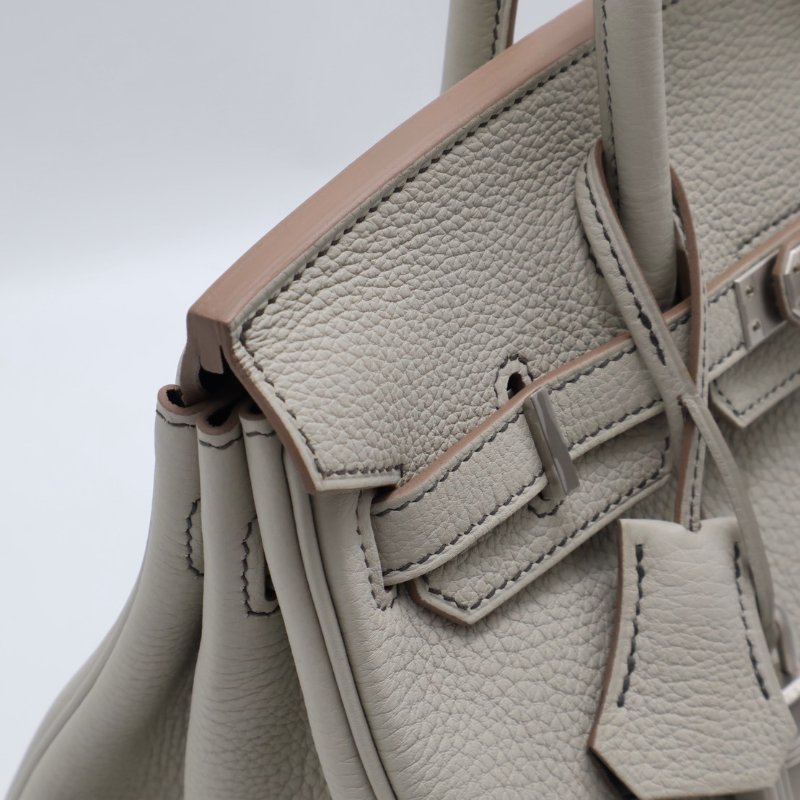 HERMES Birkin 25 - 珍珠灰拚黑-6