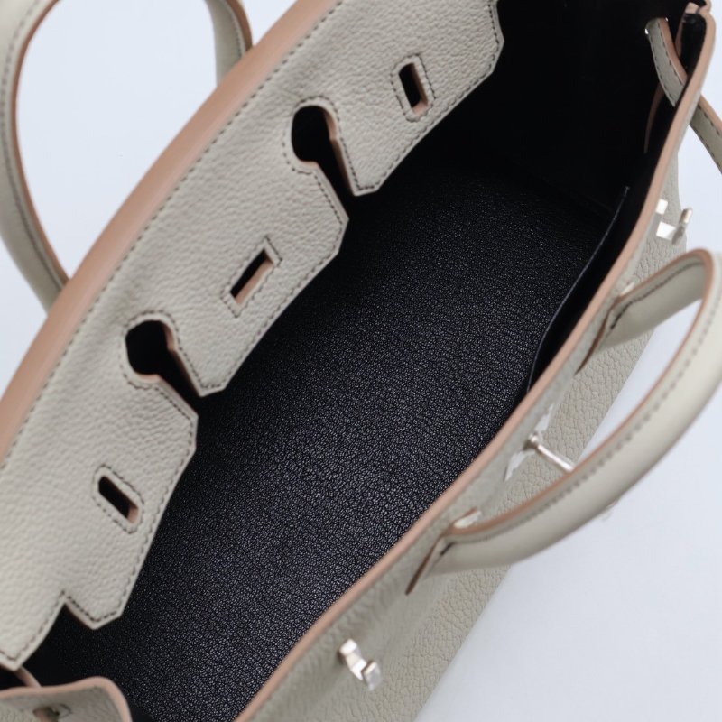 HERMES Birkin 25 - 珍珠灰拚黑-9