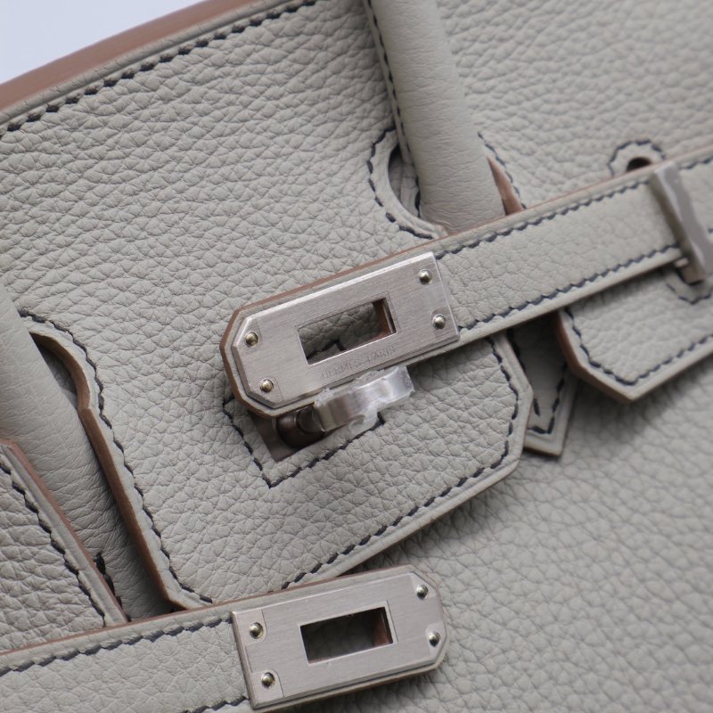 HERMES Birkin 25 - 珍珠灰拚黑-12