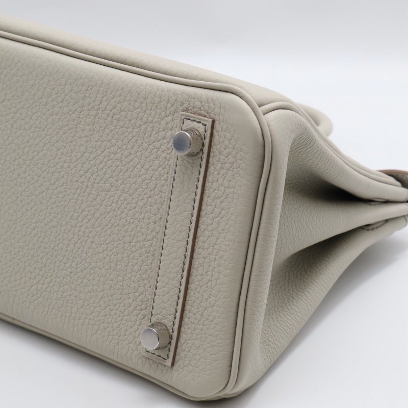 HERMES Birkin 25 - 珍珠灰拚黑-15