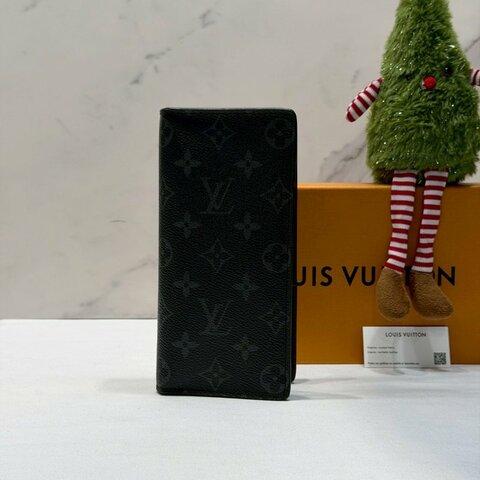 LV BRAZZA 黑老花對開長夾
