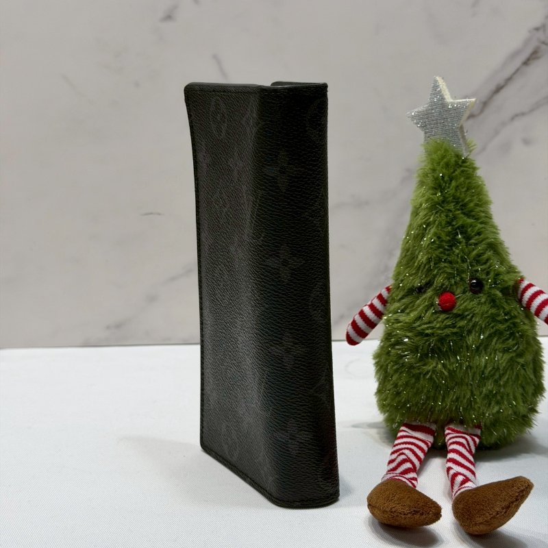 LV BRAZZA 黑老花對開長夾-2